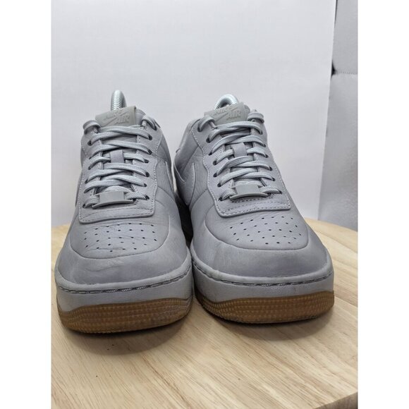 NIKE AF1 LOW UPSETP PINNACLE MATTE SILVER 856477 001 AIR FORCE 1 Wmn Sz 7 Lthr - Picture 2 of 10